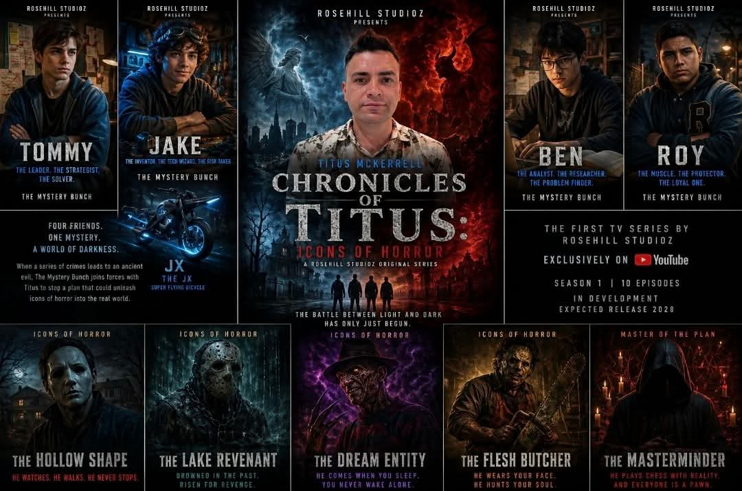 The Chronicles of Titus Icons of Horror Season 1 promotional artwork